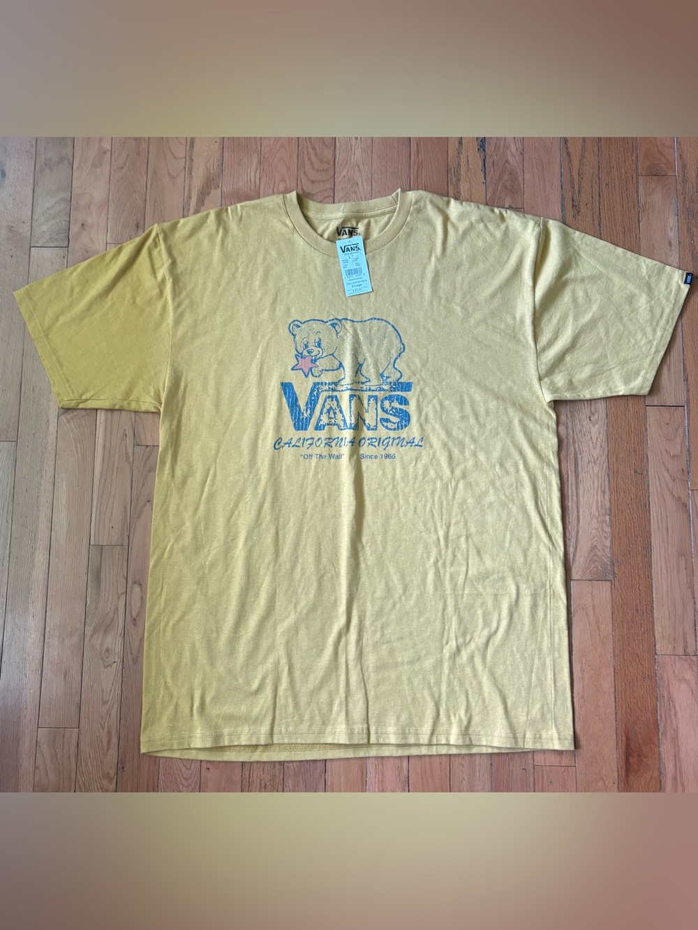 Vans Yellow Chill Bear California Bear Classic Fit Graphic Tee